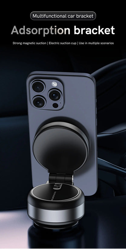 VlogPro - 2 Way Motorised Suction Cup & Magnetic Phone Holder